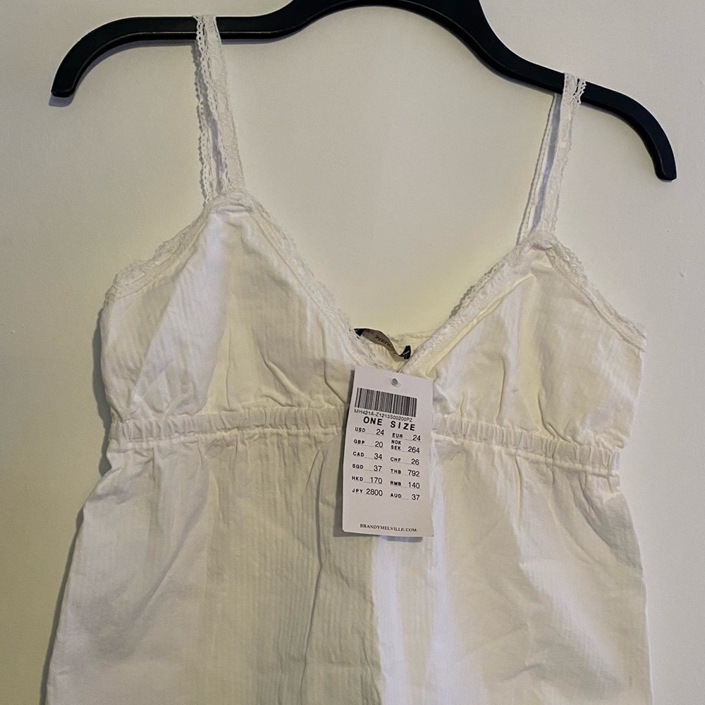 Brandy Melville Cream Lace Cami